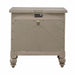 Americana Farmhouse 2 Drawer Nightstand in Dusty Taupe and Black - Plourde Furniture Co (Caribou, ME)