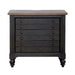 Americana Farmhouse 6 Drawer Bedside Chest in Black - Plourde Furniture Co (Caribou, ME)