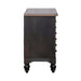 Americana Farmhouse 6 Drawer Bedside Chest in Black - Plourde Furniture Co (Caribou, ME)