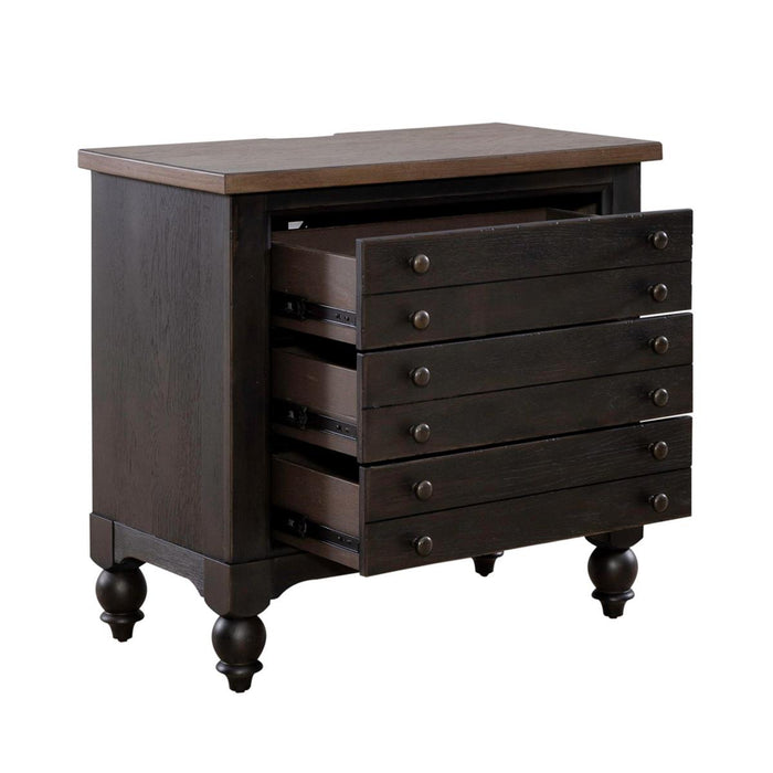 Liberty Furniture Americana Farmhouse 6 Drawer Bedside Chest in Black