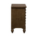 Americana Farmhouse 6 Drawer Bedside Chest in Dusty Taupe and Black - Plourde Furniture Co (Caribou, ME)