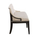 Americana Farmhouse Uph Shelter Dining Bench in Dusty Taupe & Black - Plourde Furniture Co (Caribou, ME)