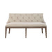 Liberty Furniture Americana Farmhouse Uph Shelter Dining Bench in Dusty Taupe & Black image