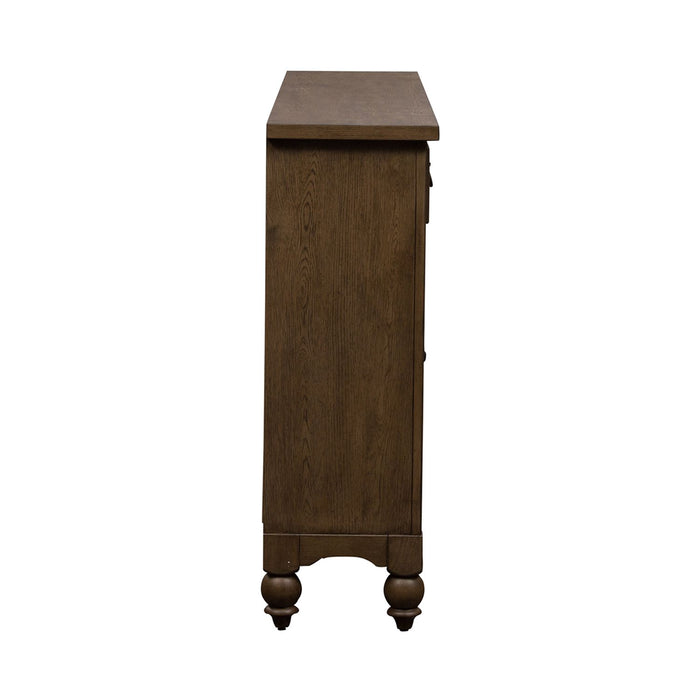 Americana Farmhouse Hall Buffet in Dusty Taupe - Plourde Furniture Co (Caribou, ME)