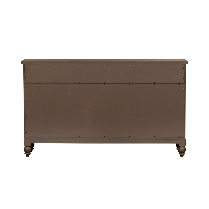 Americana Farmhouse Hall Buffet in Dusty Taupe - Plourde Furniture Co (Caribou, ME)