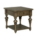 Americana Farmhouse End Table in Dusty Taupe - Plourde Furniture Co (Caribou, ME)