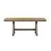 Lindsey Farm Trestle Dining Table in Gray and Sandstone - Plourde Furniture Co (Caribou, ME)