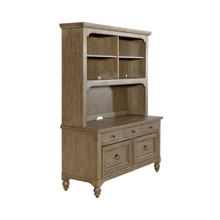 Americana Farmhouse Credenza & Hutch image