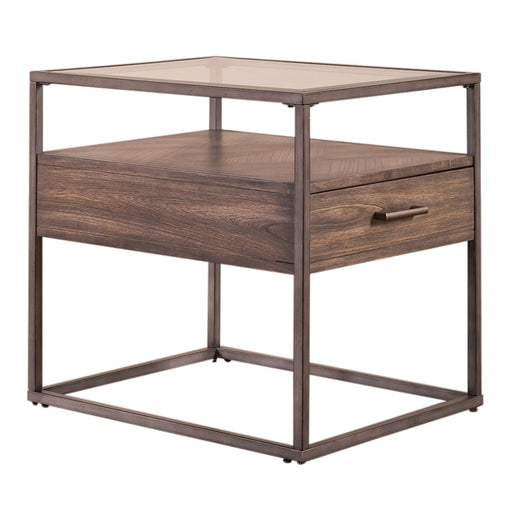 Jamestown End Table in Brown - Plourde Furniture Co (Caribou, ME)