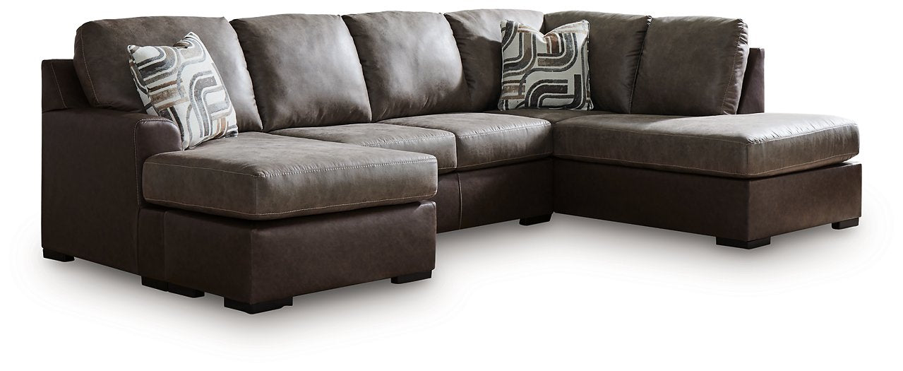 Castille Way Sleeper Sectional with Chaise - Plourde Furniture Co (Caribou, ME)
