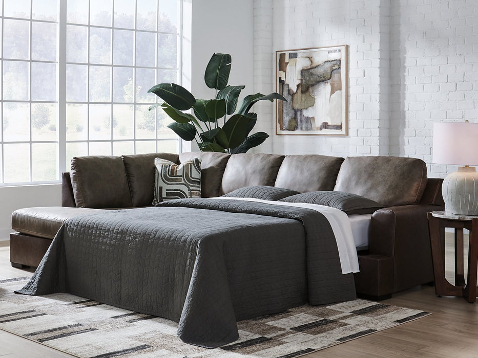 Castille Way Sleeper Sectional with Chaise - Plourde Furniture Co (Caribou, ME)