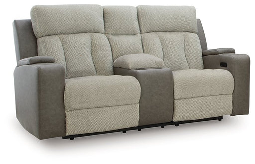WhipLash Power Reclining Loveseat with Console - Plourde Furniture Co (Caribou, ME)
