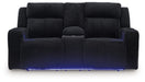 Forest Lake Power Reclining Loveseat with Console - Plourde Furniture Co (Caribou, ME)