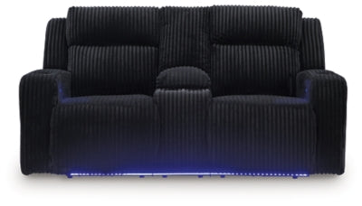 Forest Lake Power Reclining Loveseat with Console - Plourde Furniture Co (Caribou, ME)