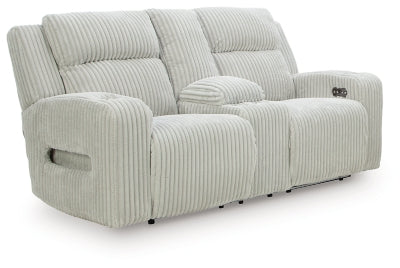 Forest Lake Power Reclining Loveseat with Console - Plourde Furniture Co (Caribou, ME)
