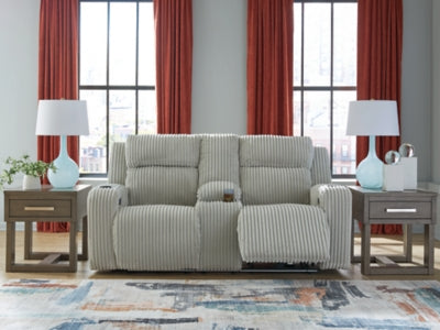 Forest Lake Power Reclining Loveseat with Console - Plourde Furniture Co (Caribou, ME)