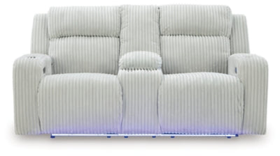Forest Lake Power Reclining Loveseat with Console - Plourde Furniture Co (Caribou, ME)