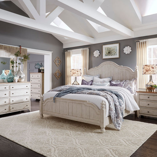 Farmhouse Reimagined King Poster Bed, Dresser & Mirror, Chest, Night Stand image