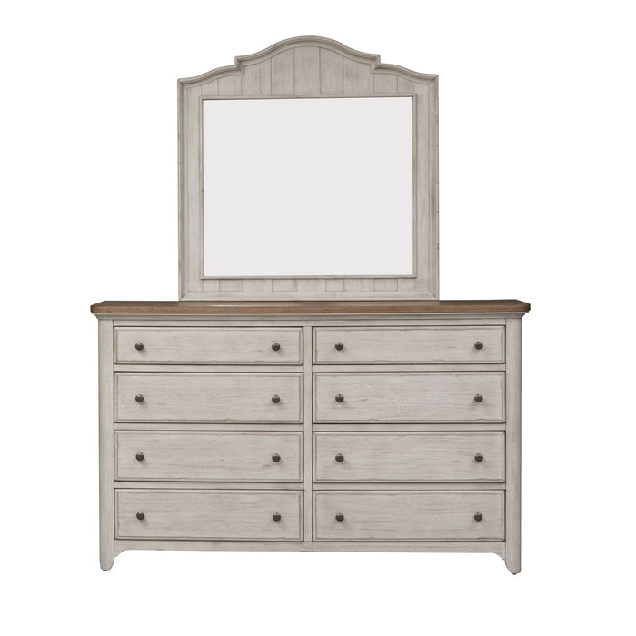 Farmhouse Reimagined Mirror in Antique White