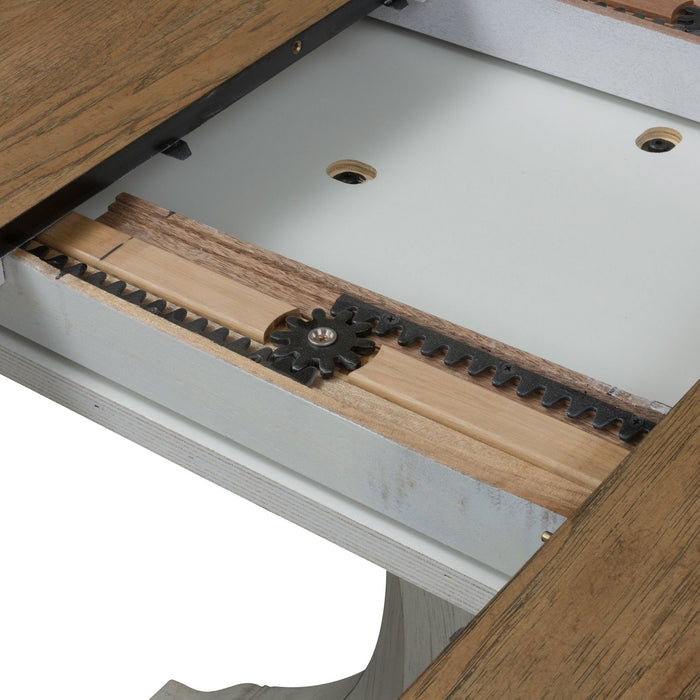 Farmhouse Reimagined Pedestal Table - Plourde Furniture Co (Caribou, ME)