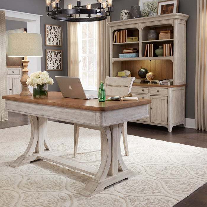 Farmhouse Reimagined 3 Piece Desk & Hutch Set image