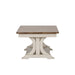 Farmhouse Reimagined Rectangular Cocktail Table in Antique White - Plourde Furniture Co (Caribou, ME)