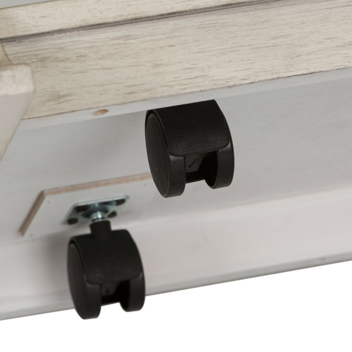 Farmhouse Reimagined Rectangular Cocktail Table in Antique White - Plourde Furniture Co (Caribou, ME)