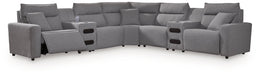 Modmax II Power Reclining Sectional with Audio Consoles - Plourde Furniture Co (Caribou, ME)