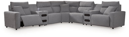 Modmax II Power Reclining Sectional with Audio Consoles - Plourde Furniture Co (Caribou, ME)