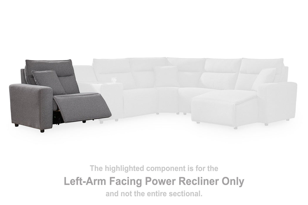 Modmax II Power Reclining Sectional with Audio Consoles - Plourde Furniture Co (Caribou, ME)