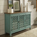 Kensington 3 Door Accent Cabinet in Turquoise image