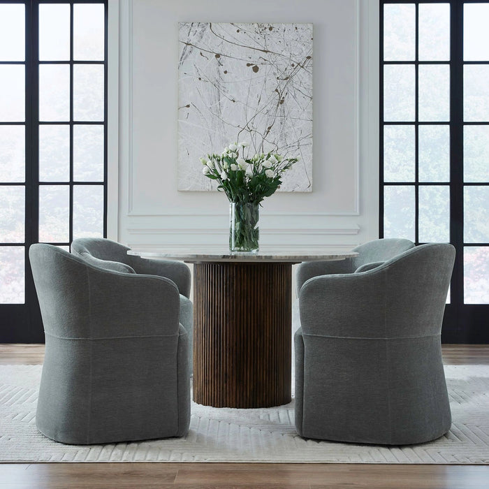 Accent Dining Accent Dining Chair w/ Casters - Sapphire image