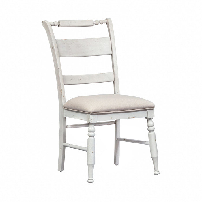 Whitney Slat Back Side Chair (Set of 2) in Weathered Gray - Plourde Furniture Co (Caribou, ME)