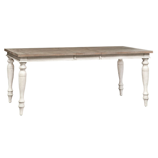 Whitney Rectangular Leg Table in Weathered Gray - Plourde Furniture Co (Caribou, ME)