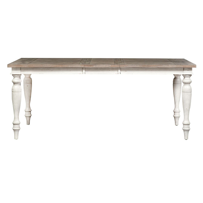 Whitney Rectangular Leg Table in Weathered Gray - Plourde Furniture Co (Caribou, ME)