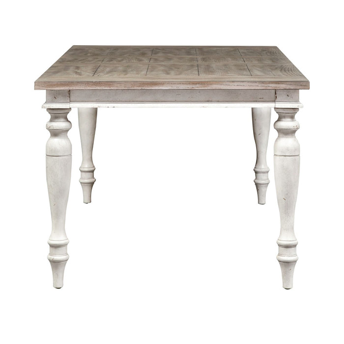 Whitney Rectangular Leg Table in Weathered Gray - Plourde Furniture Co (Caribou, ME)
