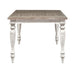 Whitney Rectangular Leg Table in Weathered Gray - Plourde Furniture Co (Caribou, ME)