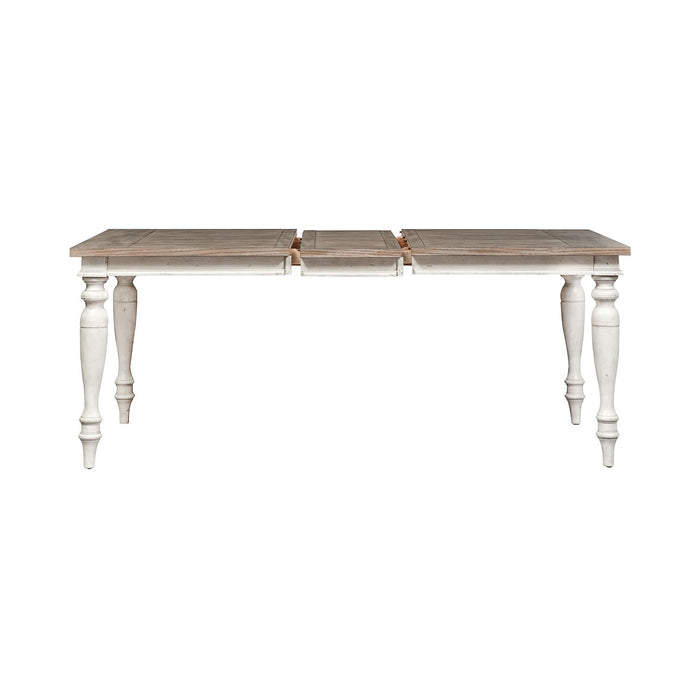 Whitney Rectangular Leg Table in Weathered Gray - Plourde Furniture Co (Caribou, ME)