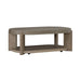 Affinity Oval Cocktail Table in Dusty Taupe with Concrete Top - Plourde Furniture Co (Caribou, ME)