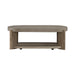 Affinity Oval Cocktail Table in Dusty Taupe with Concrete Top - Plourde Furniture Co (Caribou, ME)