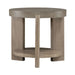 Affinity Round End Table in Dusty Taupe with Concrete Top - Plourde Furniture Co (Caribou, ME)