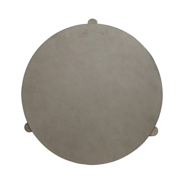 Affinity Round End Table in Dusty Taupe with Concrete Top - Plourde Furniture Co (Caribou, ME)