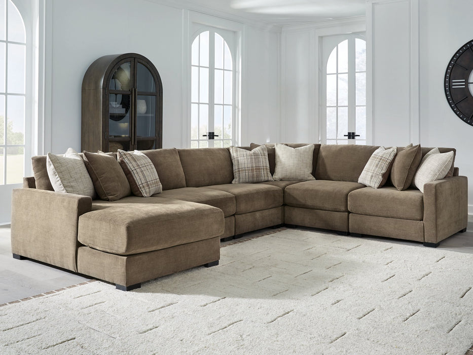 Camellia-Court Sectional with Chaise - Plourde Furniture Co (Caribou, ME)