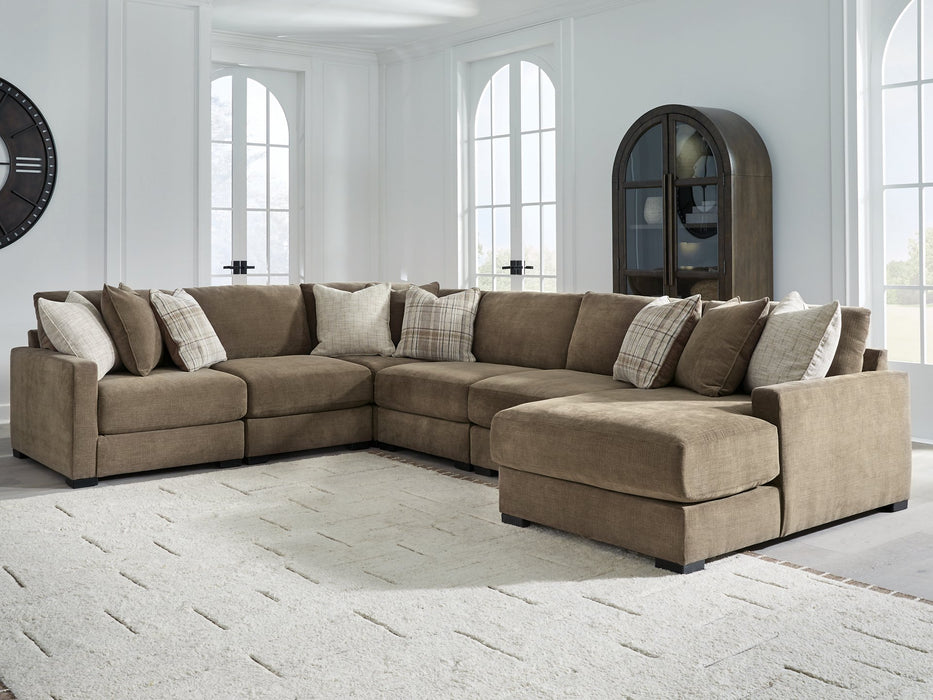 Camellia-Court Sectional with Chaise - Plourde Furniture Co (Caribou, ME)