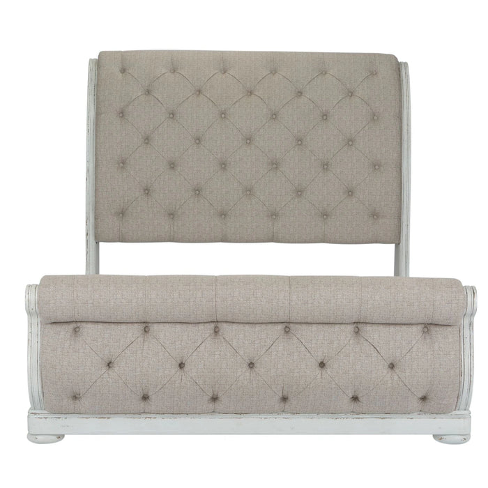 Abbey Park King California Sleigh Bed, Dresser & Mirror, Chest, Night Stand image