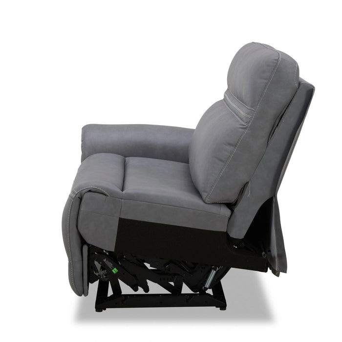 Cooper L Arm Recliner P3 & ZG - Blue Gray image