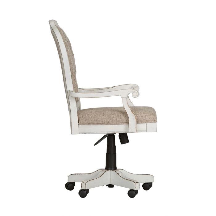 Magnolia Manor Jr Executive Desk Chair in Antique White image