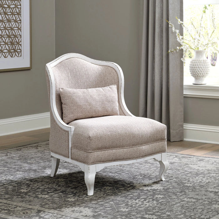 Magnolia Manor Upholstered Accent Chair in Antique White image