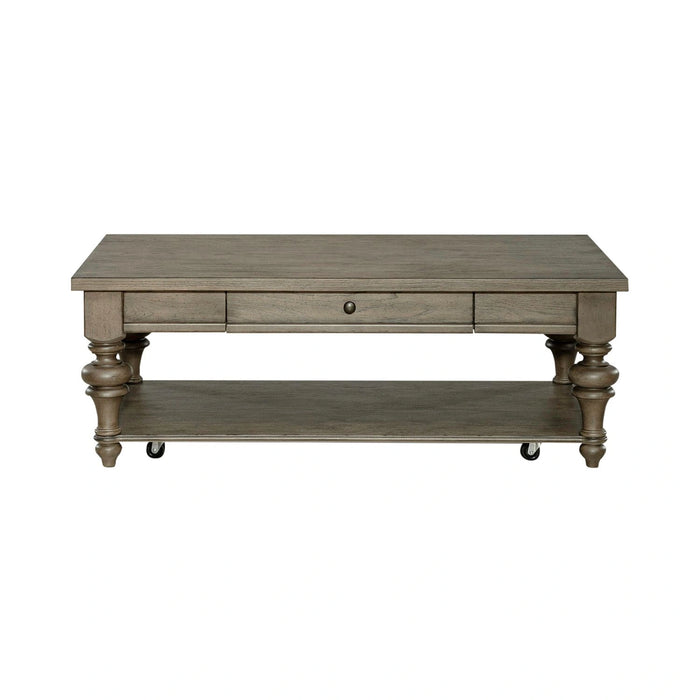 Americana Farmhouse Rectangular Cocktail Table in Dusty Taupe image