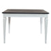 Allyson Park Pedestal Counter Height Leg Table in Wirebrushed White image